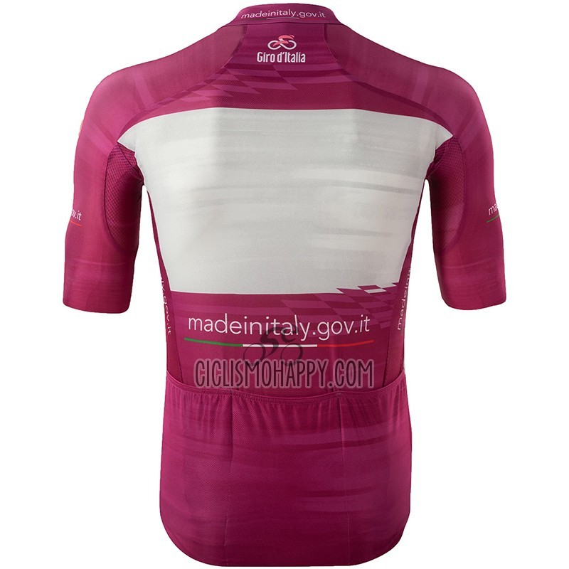 Giro d'Italia Cycling Jersey Bib Short 2023 Men Short Sleeve Purple